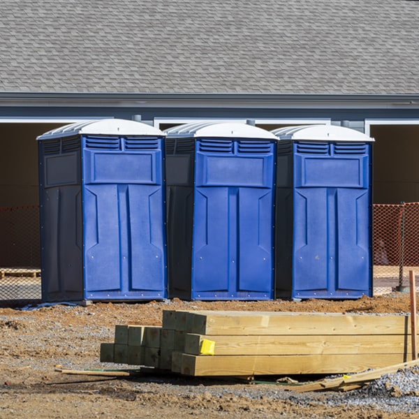 what is the maximum capacity for a single porta potty in Dudley PA